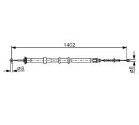 BOSCH 1 987 482 241 Handbrake cable