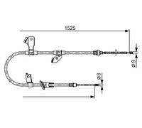 BOSCH 1 987 482 247 Handbrake cable