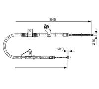 BOSCH 1 987 482 275 Handbrake cable