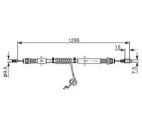 BOSCH 1 987 482 281 Hand brake cable