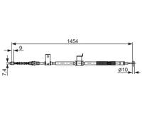 BOSCH 1 987 482 294 Hand brake cable