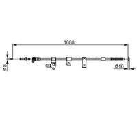 Parking brake cables BOSCH 1 987 482 306 for TOYOTA