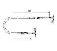 BOSCH 1 987 482 323 Handbrake cable
