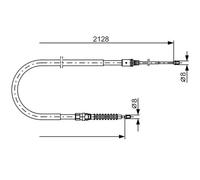 BOSCH 1 987 482 324 Handbrake cable