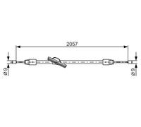 BOSCH 1 987 482 331 Handbrake cable