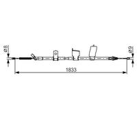 BOSCH 1 987 482 340 Hand brake cable