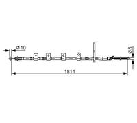 BOSCH 1 987 482 357 Hand brake cable