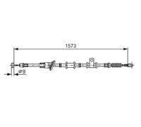 Parking brake cables BOSCH 1 987 482 399 for MITSUBISHI