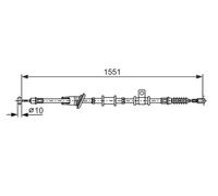Parking brake cables BOSCH 1 987 482 400 for MITSUBISHI
