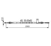 Bosch Handbrake Cable 1 987 482 403 – for Fiat Freemont 2.0L/2.4L