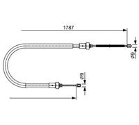 CABLE PULL PARKING BRAKE 1 987 482 410 FOR RENAULT DACIA K9K 796 1.5L 4cyl 1.5L