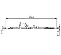 BOSCH 1 987 482 440 Handbrake cable
