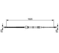 BOSCH 1 987 482 448 Handbrake cable