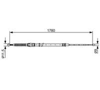 BOSCH 1 987 482 458 Handbrake cable