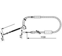 Handbrake cable 1 987 482 490 BOSCH for MERCEDES-BENZ A-CLASS
