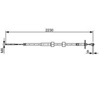 BOSCH 1 987 482 500 Hand brake cable
