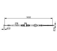 BOSCH 1 987 482 519 Hand brake cable