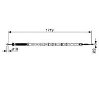 BOSCH 1 987 482 526 Hand brake cable