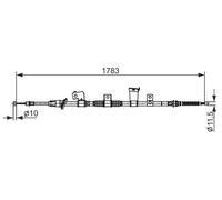 BOSCH 1 987 482 571 Handbrake cable