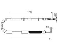 BOSCH 1 987 482 589 Handbrake cable