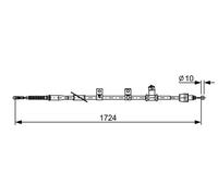 BOSCH 1 987 482 619 Hand brake cable