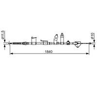 BOSCH 1 987 482 653 Hand brake cable
