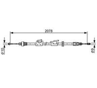 BOSCH 1 987 482 706 Handbrake cable