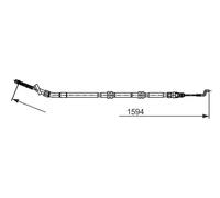 BOSCH 1 987 482 729 Handbrake cable