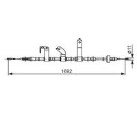 BOSCH 1 987 482 841 Hand brake cable