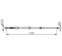 BOSCH 1 987 482 872 Handbrake cable