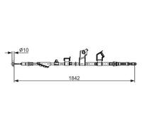 BOSCH 1 987 482 911 Hand brake cable