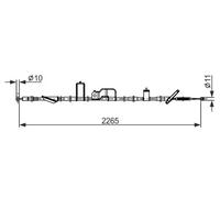 BOSCH 1 987 482 918 Hand brake cable
