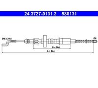 ATE 24.3727-0131.2 Hand brake cable