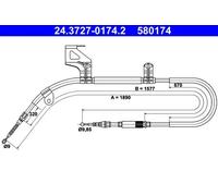 ATE 24.3727-0174.2 Handbrake cable