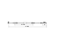 ATE 24.3727-0224.2 Handbrake cable