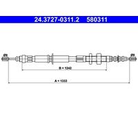 ATE 24.3727-0311.2 Handbrake cable