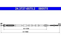 Handbrake cable 24.3727-0575.2 ATE for FIAT PUNTO EVO PUNTO GRANDE PUNTO
