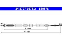 Parking brake cables ATE 24.3727-0578.2 for FIAT