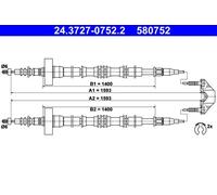ATE 24.3727-0752.2 Hand brake cable