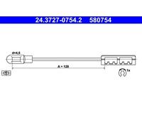 Handbrake cable 24.3727-0754.2 ATE for OPEL VECTRA B Hatchback VECTRA B