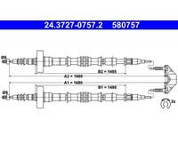 ATE 24.3727-0757.2 Handbrake cable