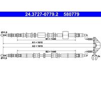 ATE 24.3727-0779.2 Hand brake cable