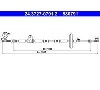 Cable Pull, parking brake ATE 24.3727-0791.2 for INSIGNIA A (G09) 2 2008-2011