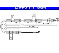 Handbrake cable 24.3727-3121.2 ATE for HYUNDAI GETZ