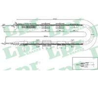 LPR C0206B Handbrake cable