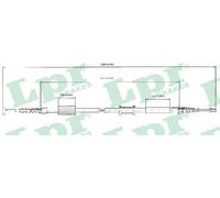 Handbrake cable Disc Brake C0208B LPR for ALFA ROMEO FIAT LANCIA