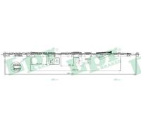 LPR C0309B Hand brake cable