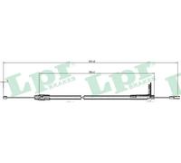 Handbrake cable Disc Brake C0425B LPR for MERCEDES-BENZ C-CLASS T-Model C-CLASS