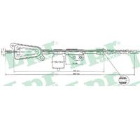 LPR C0478B Hand brake cable