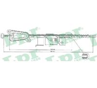 Handbrake cable Disc Brake C0483B LPR for NISSAN ALMERA TINO